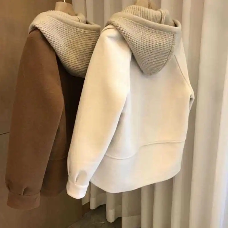 Women's Hooded Woolen Coat 202 - đánh giá và giá Wool Coat Peacoat