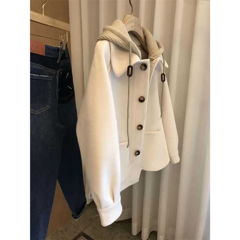 Women's Hooded Woolen Coat 202 - đánh giá và giá Wool Coat Peacoat