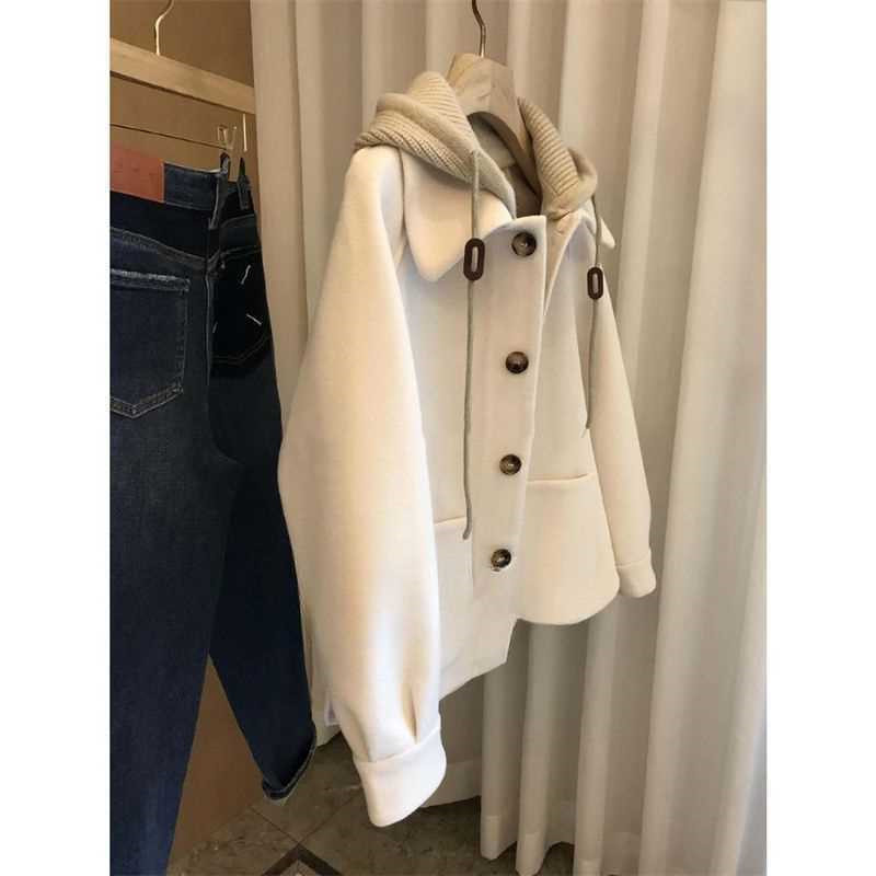 Women's Hooded Woolen Coat 202 - đánh giá và giá Wool Coat Peacoat