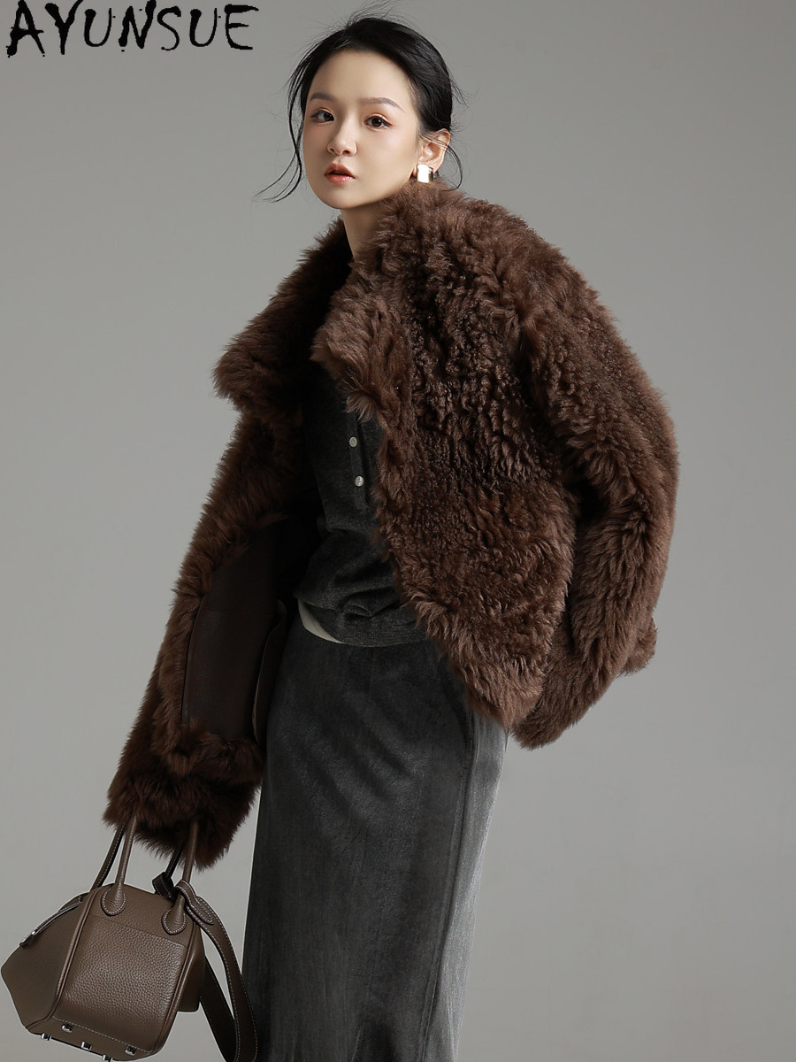 AYUNSUE Natural Tuscany Sheeps - đánh giá và giá Wool Coat Peacoat
