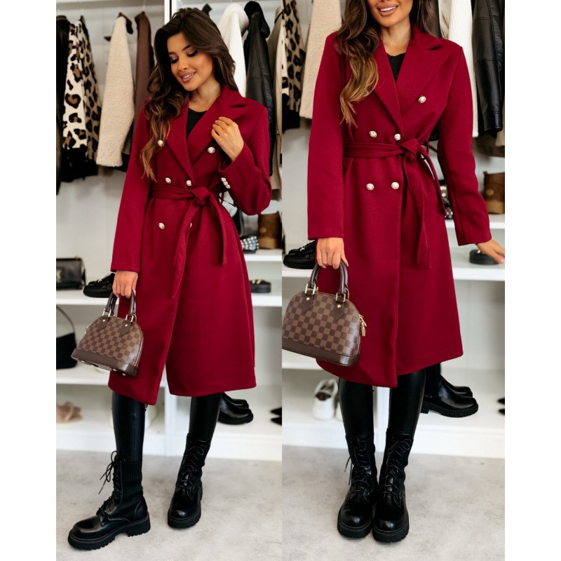 Women's Woolen Coat Autumn Win - đánh giá và giá Wool Coat Peacoat