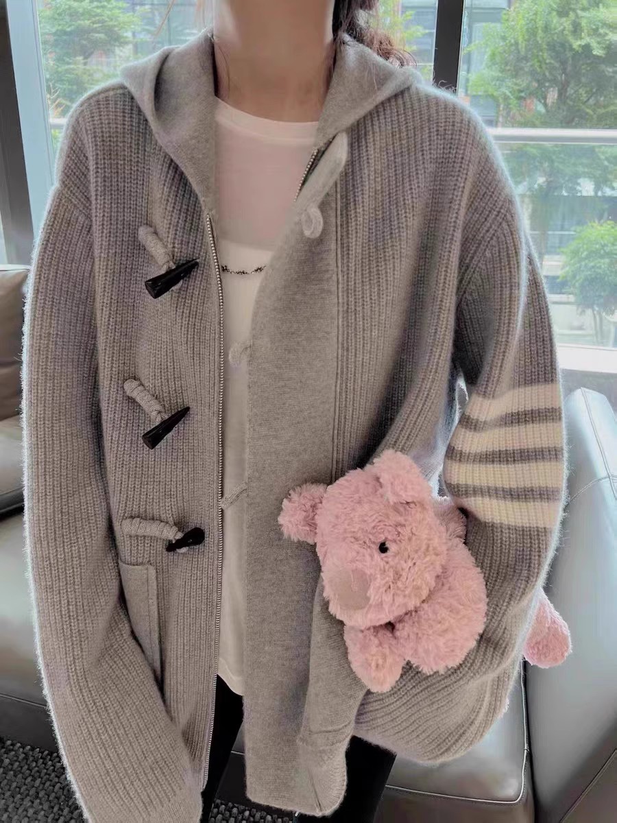 TB knitted cardigan women's ho - đánh giá và giá Wool Coat Peacoat