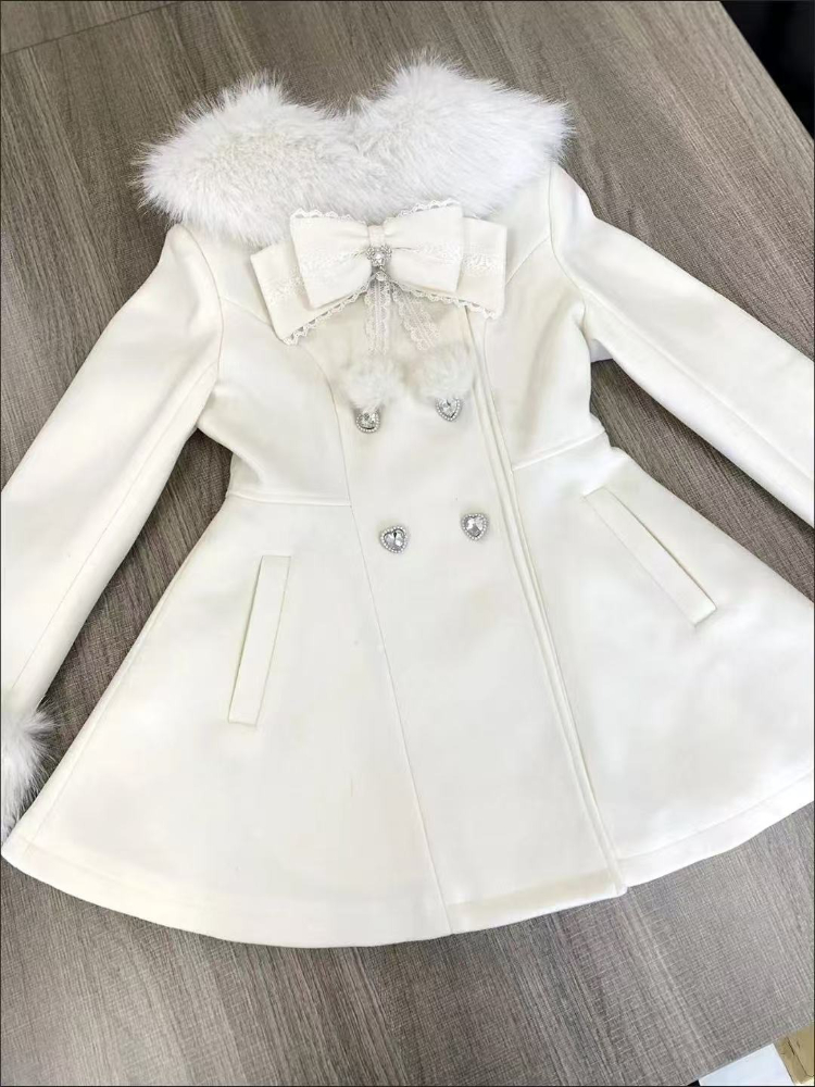 Japanese Autumn Winter Elegant - đánh giá và giá Wool Coat Peacoat