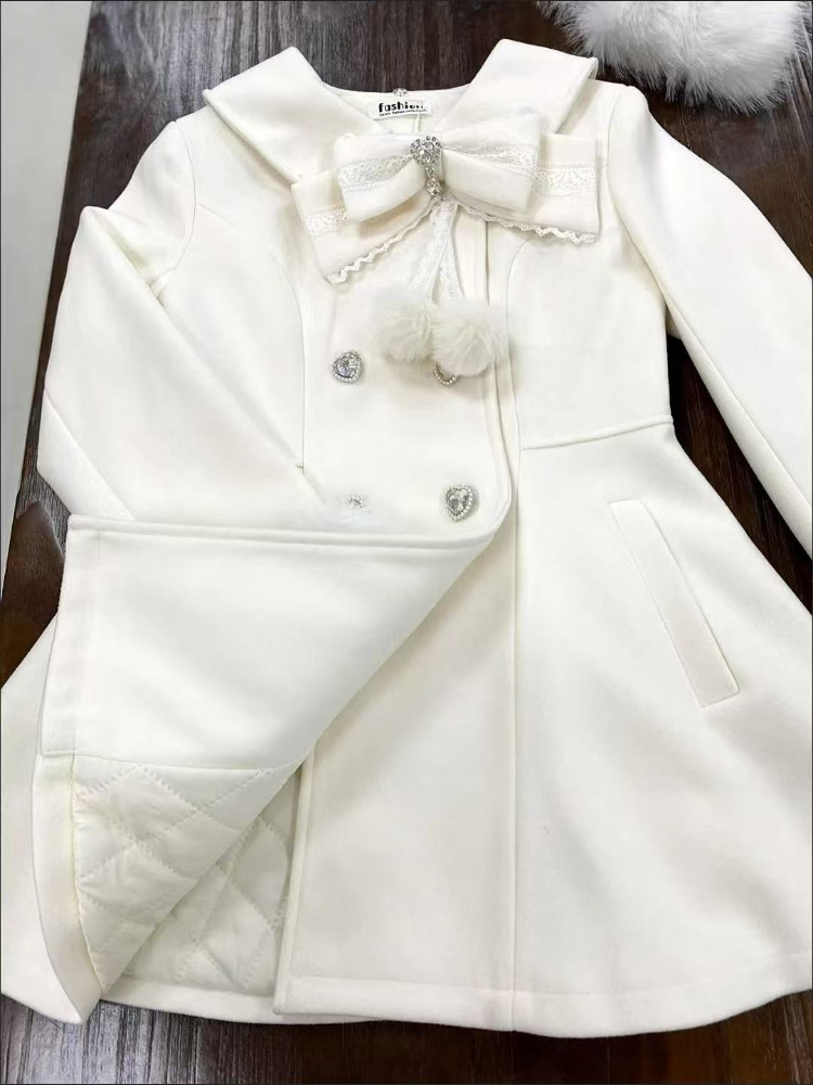 Japanese Autumn Winter Elegant - đánh giá và giá Wool Coat Peacoat