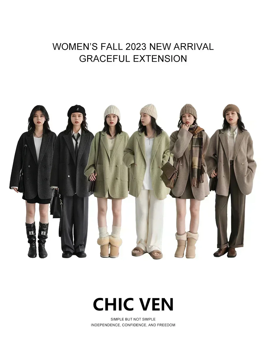 CHIC VEN Women's Woolen Coats  - đánh giá và giá Wool Coat Peacoat