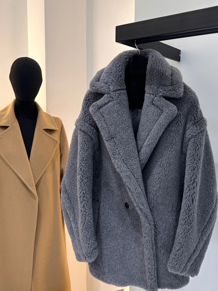 Max Short Teddy Bear Coat 62%  - đánh giá và giá Wool Coat Peacoat