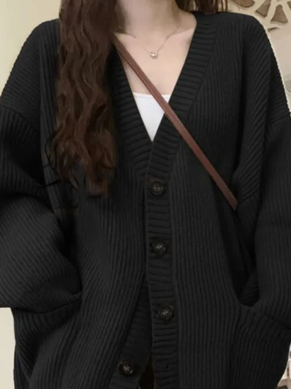 Loose Cardigan Women Long Slee - đánh giá và giá Wool Coat Peacoat