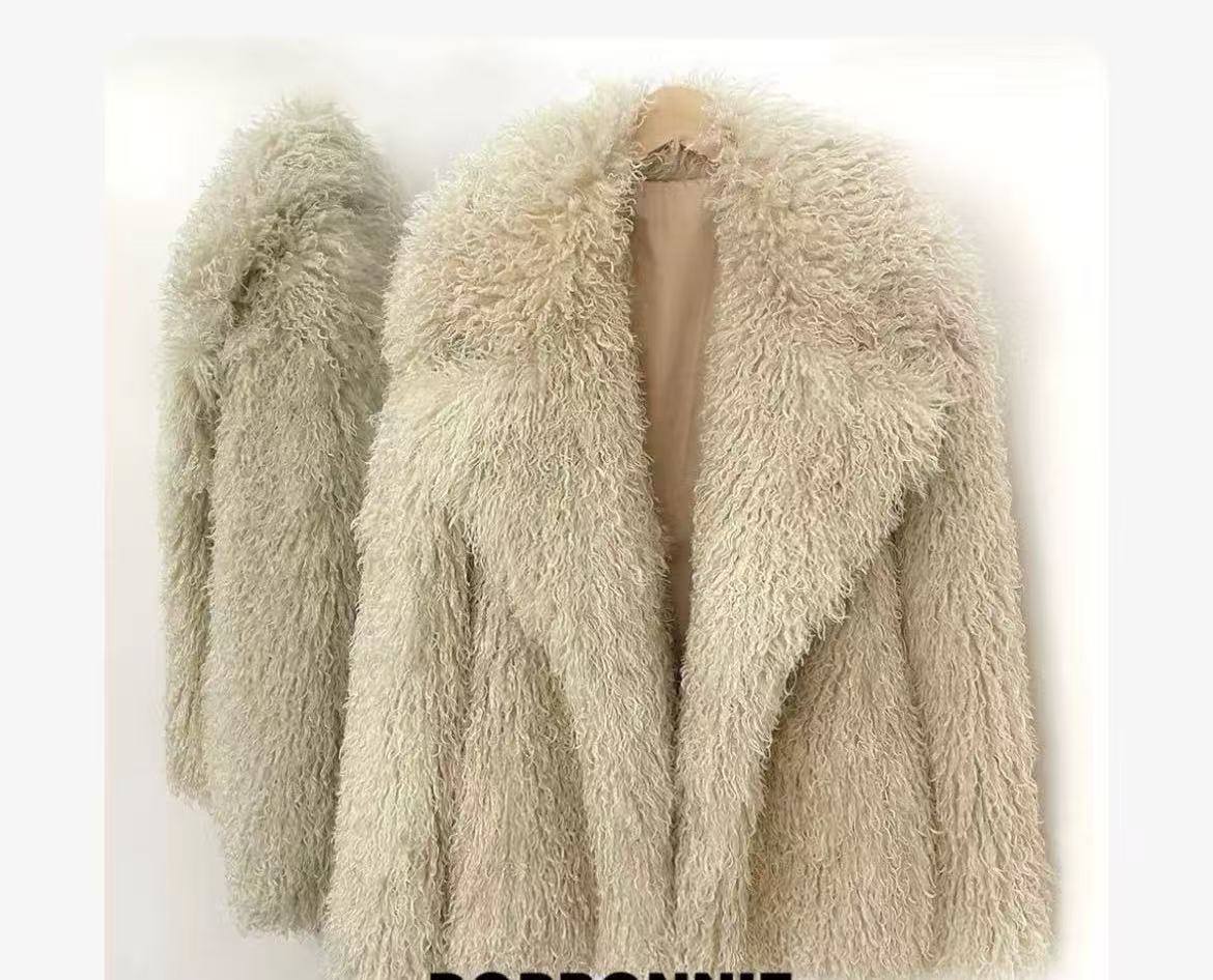 Fur Coats Women Autumn Winter  - đánh giá và giá Wool Coat Peacoat